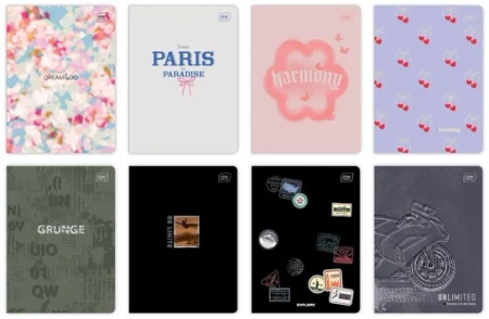 INT ZESZYT A5 60K KRATKA UV MIX 366818 10szt