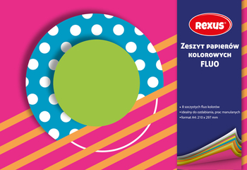 REXUS WYCINANKA KREDOWANA FLUO A5/8K
