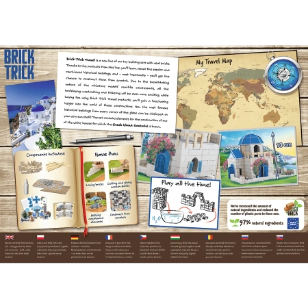 BRICK TRICK TRAVEL SANTORINI 61611