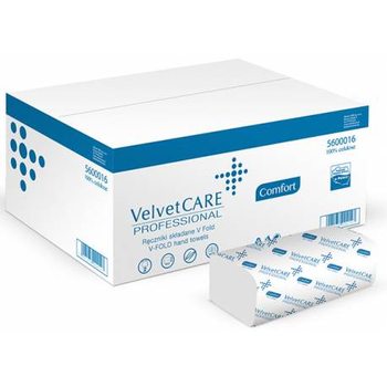VELVET RĘCZNIK ZZ BIAŁY 2W CELULOZA  3000LIST 20 BIND PO 150 VLP-5600016