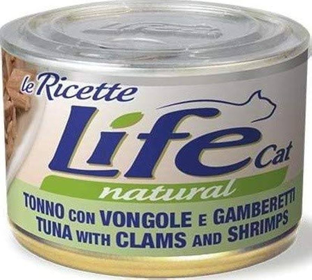 LIFE CAT PUSZKA 150G TUŃCZYK+CALMS I KREWETKI