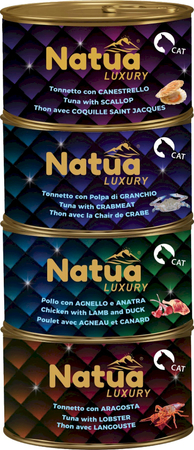 NATUA PUSZK 85G LUXURY TUŃCZYK Z MIĘSEM KRABA W GALARECIE