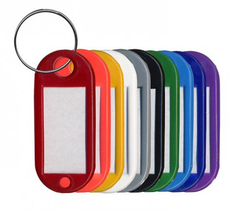 ZAWIESZKA DO KLUCZY JEDNOSTR.MAŁA 10 MIX