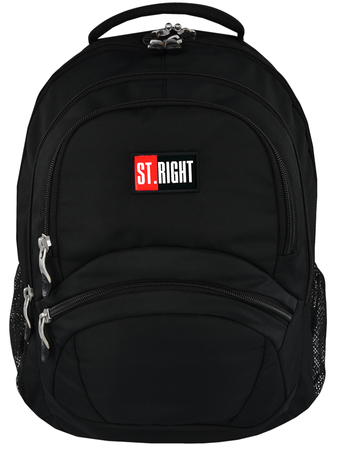 MAJ-PLECAK SZKOL STRIGHT BLACK 9076