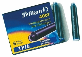 PELIKAN NABOJE TP6 NIEBIESKIE 6SZT 301176