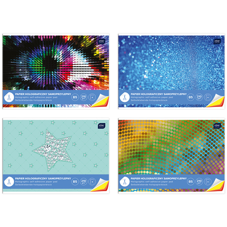 ZESZYT PAPIERÓW HOLOGRAFICZNYCH B5 INTER.