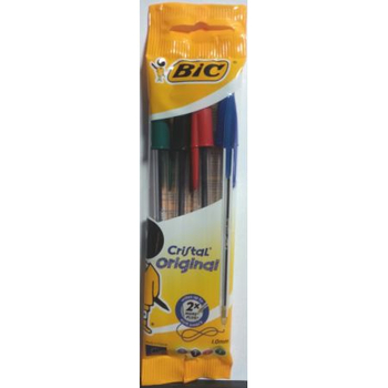 BIC DŁUGOPIS CRISTAL ORIGINAL MIX 4SZT 8308621