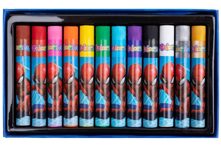 COLORINO PASTELE OLEJNE TRÓJKĄTNE 12KOL.SPIDERMAN 91895PTR