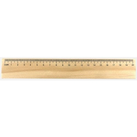 ZO ECO LINIJKA 20 CM Z SOSNY