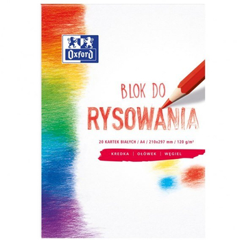 BLOK RYS OXFORD A4 20K 120K BIAŁY 400093195