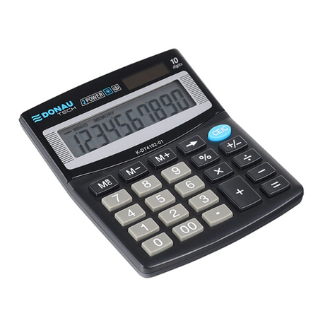 DONAU TECH KALKULATOR CZARNY K-DT4102-01