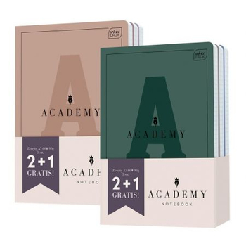 INT ZESTAW ZESZYTÓW A5 60K KRATKA ACADEMY 2+1 355997