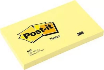 BLOCZEK SAMOPRZYLEPNY POST-IT 127 x 76 mm (100), żółty
