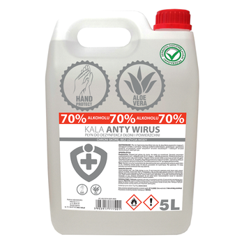 KL ANTYWIRUS PŁYN DO DEZYNFEKCJI RĄK I POWIERZCHNI ANTYBAKT.5L
