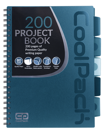 COOLPACK KOŁOZESZYT PP A4 BLUE 93989CP