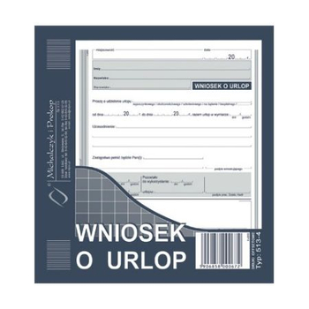513-4 WU WNIOSEK O UDZIELENIE URLOPU