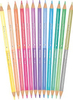 COLORINO KIDS KREDKI OŁÓWKOWE OKRĄGŁE DWUKOLOROWE 12SZT 24KOL PASTEL 87737PTR
