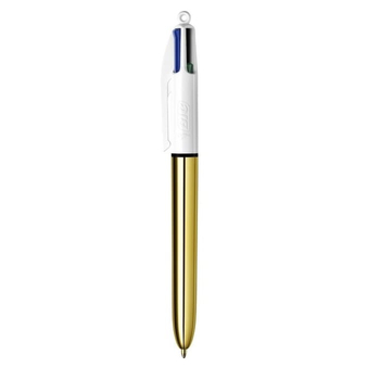 BIC DŁUGOPIS 4 COLOURS SHINE GOLD 1SZT