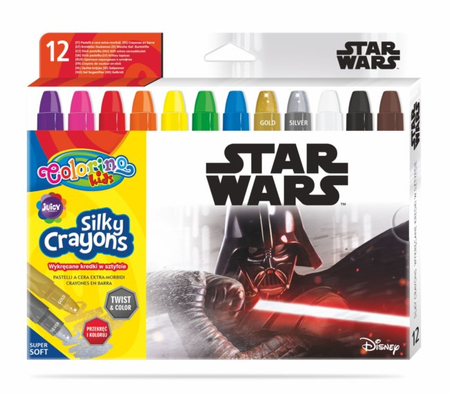 COLORINO KREDKI ŚWIECOWE ŻELOWE WYKRĘCANE W SZTYF. STAR WARS 8955PTR
