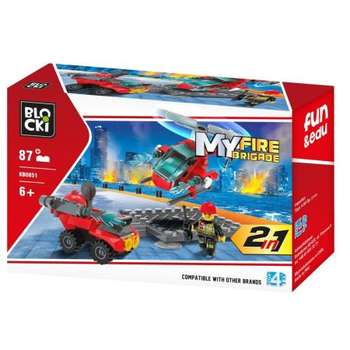 KLOCKI BLOCKI MY FIRE BRIGADE 2W1 87EL KB0851