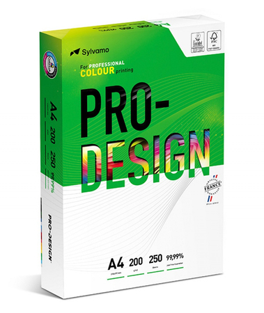 PAPIER KSERO A4 SATYNOWANY PRO-DESIGN FSC KLASA A++ 200G 250ARK PD-154837
