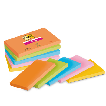 POST-IT KARTECZKI SAMOPRZYLEPNE SUPER STICK BOOST 76X127MM 5X90K