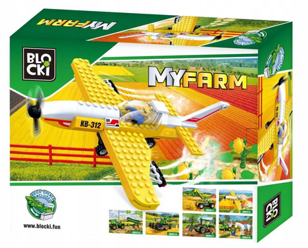 KLOCKI BLOCKI MyFarm SAMOLOT DO OPRYSKÓW POLA KB0312