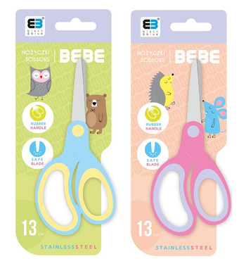 BBI NOŻYCZKI SZKOLNE 13CM BB KIDS PASTEL