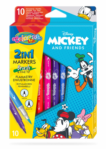 COLORINO FLAMASTRY DWUSTRONNE 10KOL.MICKEY 8982PTR
