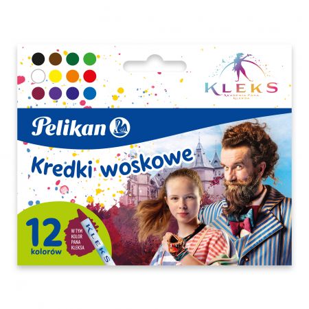 KREDKI WOSKOWE 12KOL KLEKS 9599622