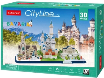 CUBIC FUN PUZZLE 3D CITY LINE BAVARIA 178EL