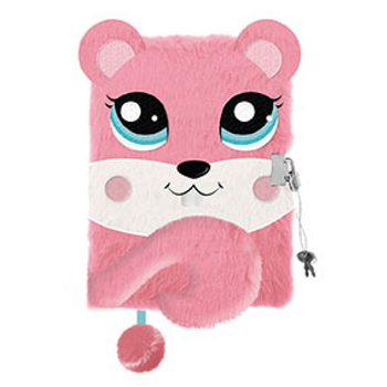 MAJEWSKI PAMIĘTNIK Z KŁÓDKĄ 3D WŁOCHACZ A5 96K MY LITTLE FRIEND SQUIRREL 657764