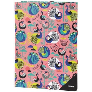 MILAN TECZKA A4 CIENKA Z GUMKĄ PEACOCK 5130150PCK