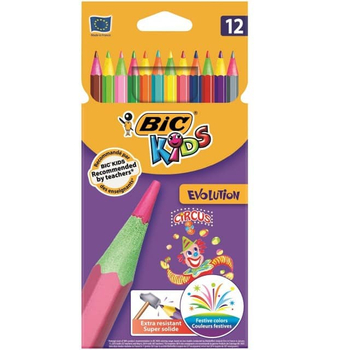 BIC KREDKI 12KOL EVOLUTION CIRCUS