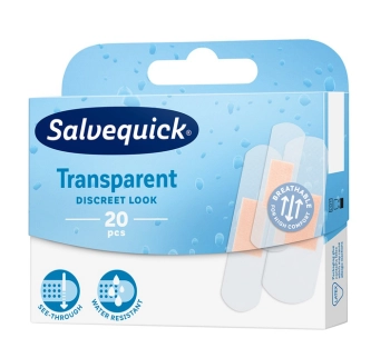 SALVEQUICK PLASTRY TRANSPARENT 20SZT