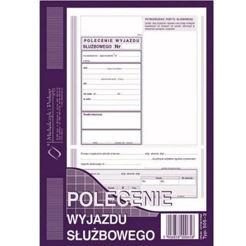 PWS POLECENIE WYJAZDU SŁUŻBOWEGO 505-3