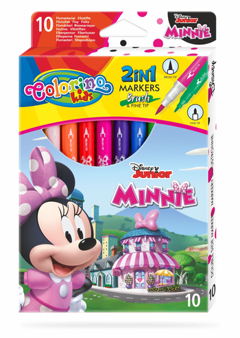 COLORINO FLAMASTRY DWUSTRONNE 10KOL. MINNIE 90669PTR