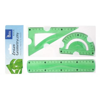 TETIS ZESTAW GEOMETR.ZIELONY BL010-ZK