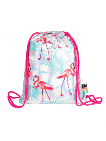 PLECAK NA SZNURKACH SO11 HOLO FLAMINGOS
