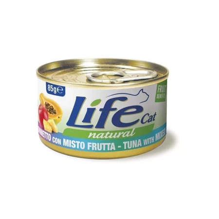 LIFE CAT PUSZ 85G TUŃCZYK+ MIX OWOCÓW