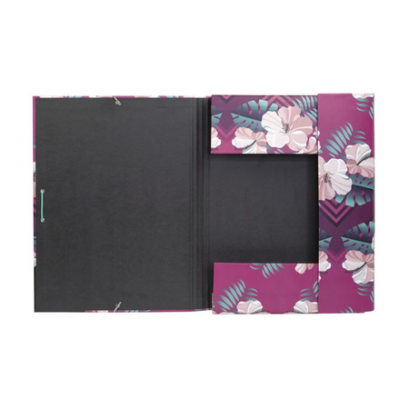 MILAN TECZKA A4 Z GUMKĄ HIBISCUS 5110150IS