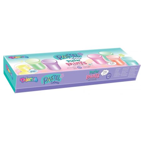COLORINO KIDS FARBY PLAKATOWE 12 KOL 20 ML PASTEL 87812PTR
