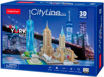 CUBIC FUN PUZZLE 3D CITY LINE NEW YORK CITY