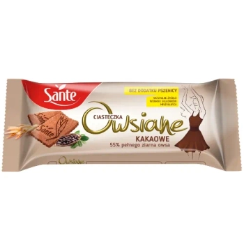 SANTE CIASTECZKA OWSIANE KAKAOWE 150G.