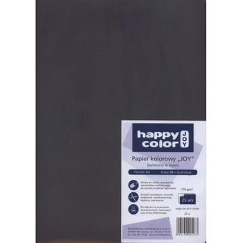 KARTON KOLOROWY JOY A4 GRAFITOWY 25ARK.HA3517-88