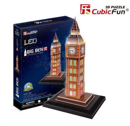 CUBIC FUN PUZZLE 3D ZEGAR BIG BEN 28EL