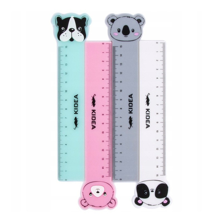 KIDEA LINIJKA Z FIGURKĄ 15 CM LF15CMKA