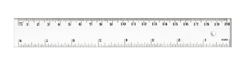 TETIS LINIJKA 20CM 1SZT BL002-B