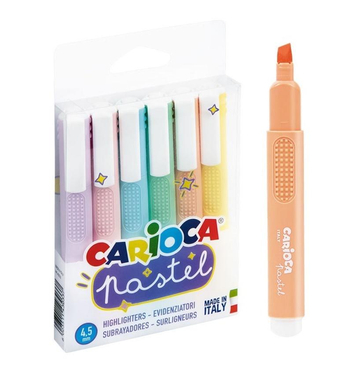 CARIOCA ZAKREŚLACZ PASTEL 6KOL 43033