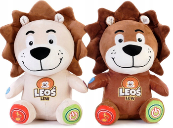 PLUSZOWY LEW LEOŚ E-EDU BEŻOWY